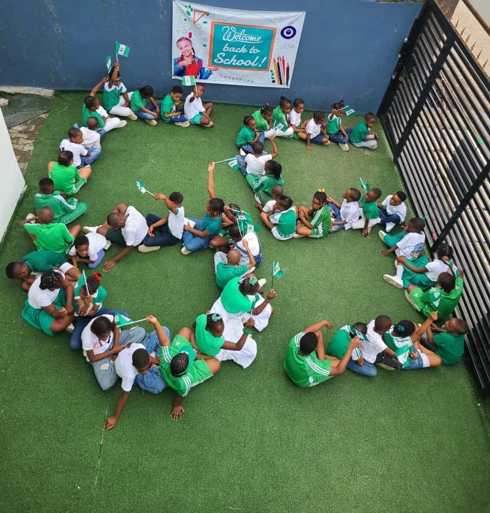 Brightlight International School pupils seated together for learning